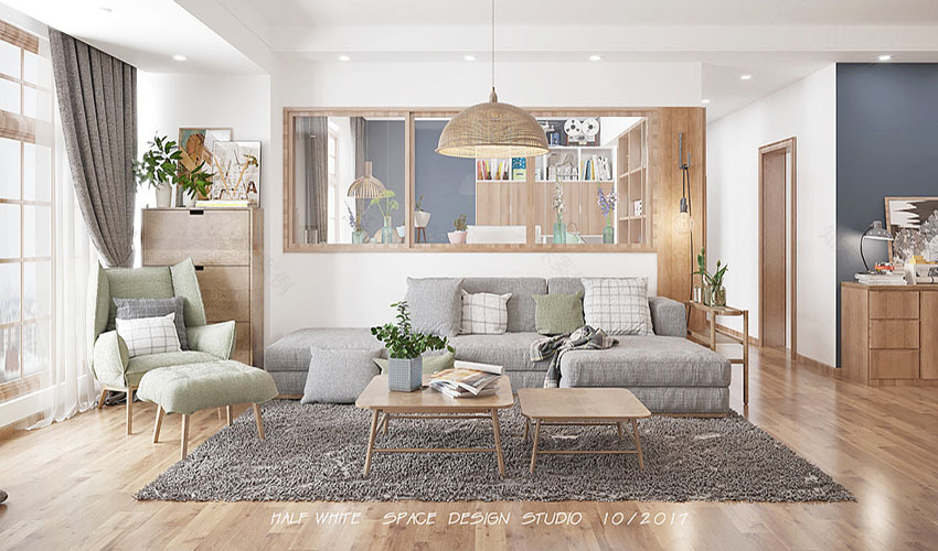 成都北欧风温暖住宅 | 原木与自然的和谐融合-3