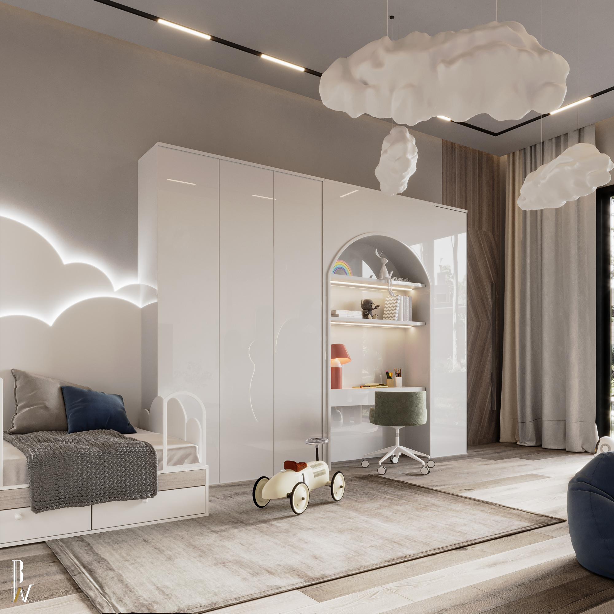 婴儿房丨阿联酋丨Black N White-15