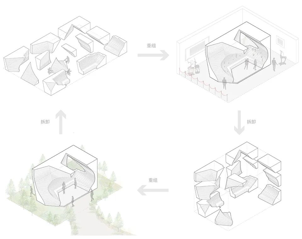 可回收利用的“时境建筑展亭”丨Atelier Alter Architects 时境建筑-31
