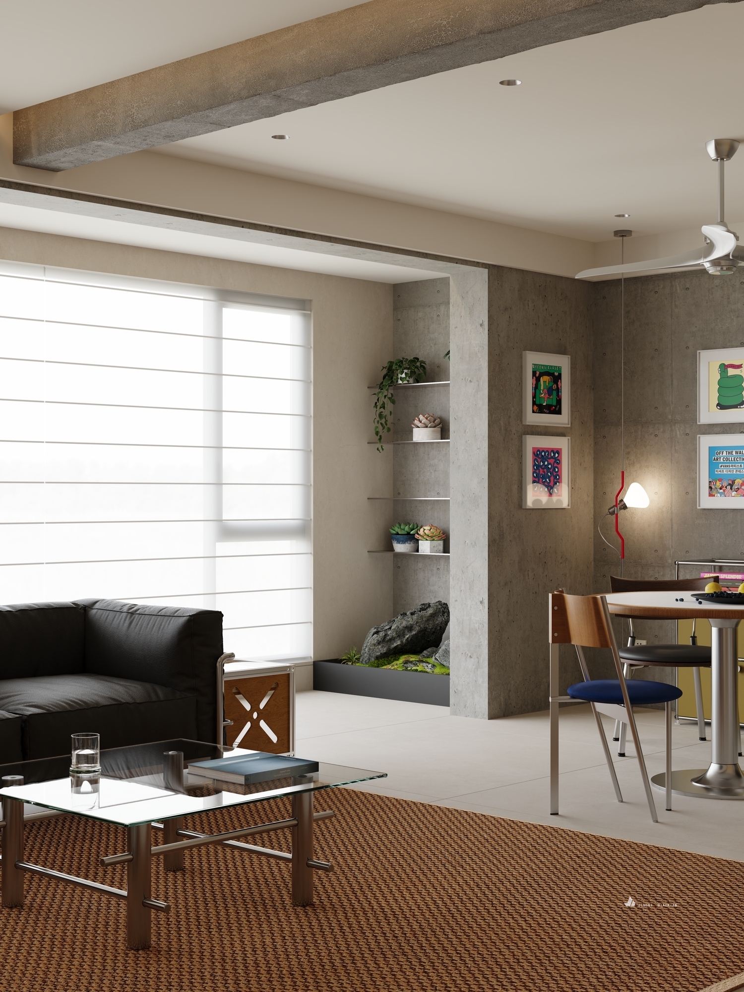 工业风客餐厅-8