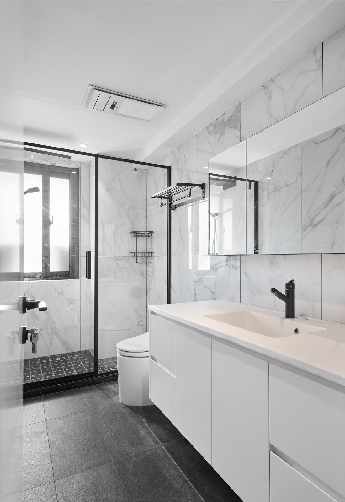 黑白灰的现代之家丨TK 设计-47