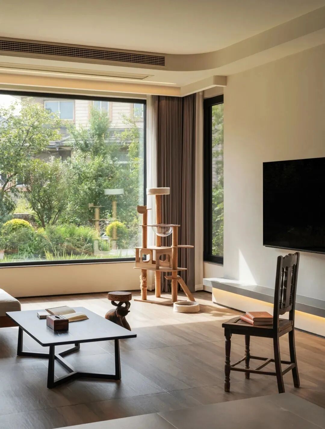 私宅设计：380㎡东方自然主义，引绿构景，四季漫生趣-9