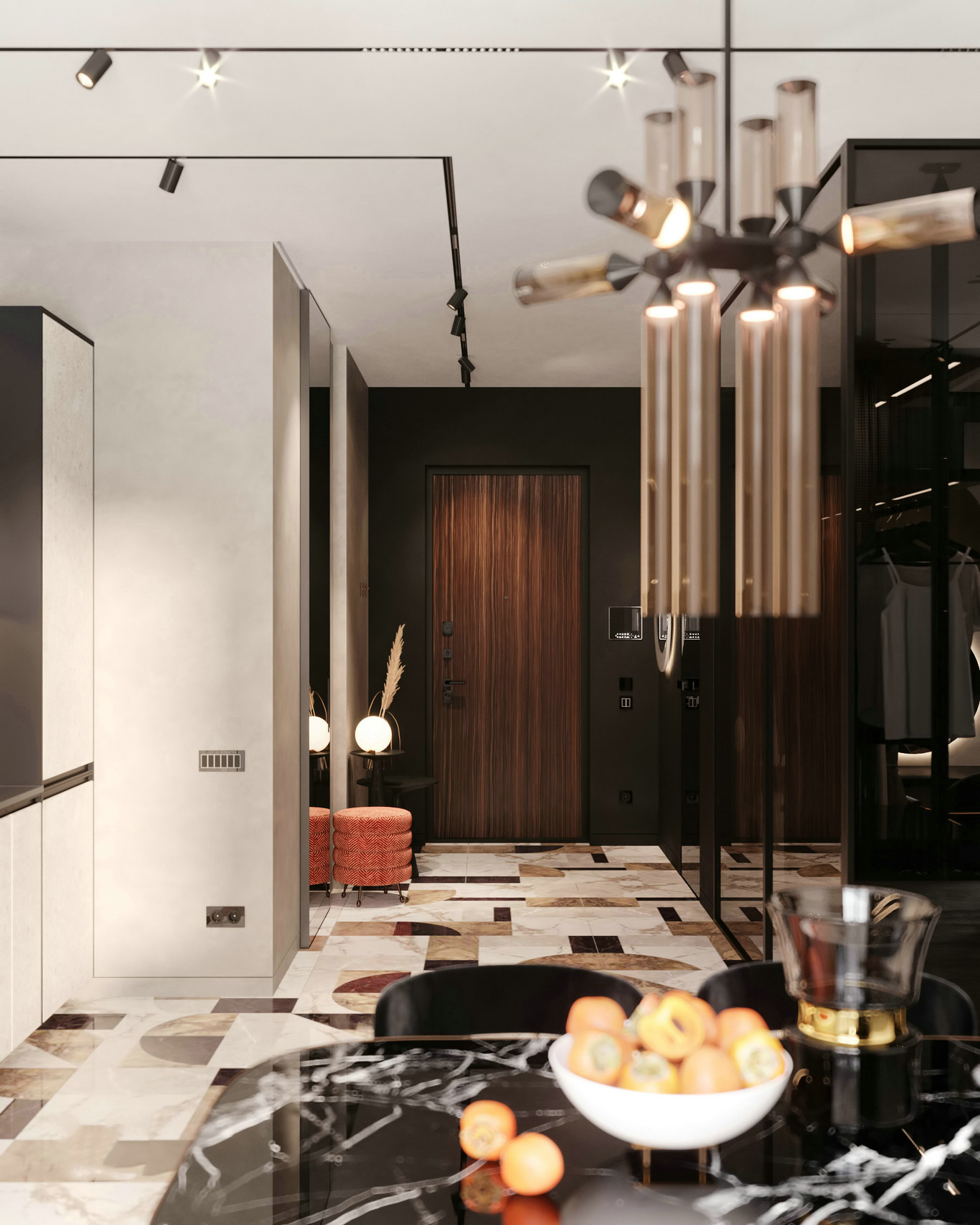 52㎡橙色温馨一居室，质感生活的设计亮点-5