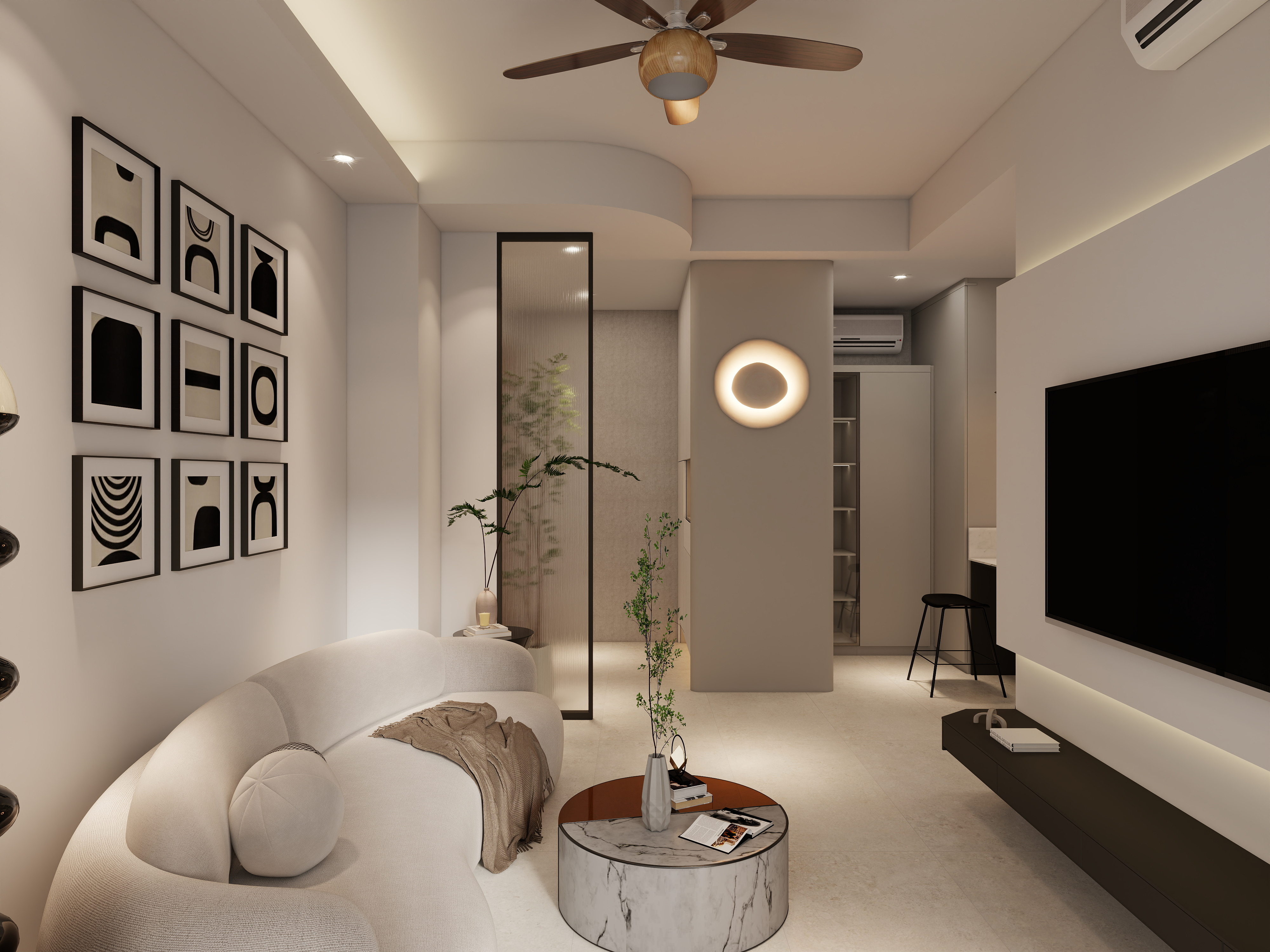 Chuo Chu Kang condo: Monochrome Black & White Design-11