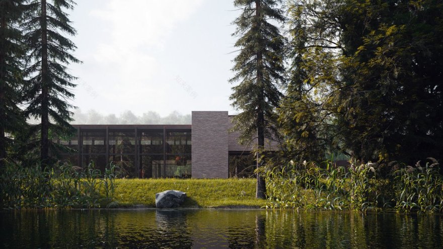 悬浮之居 | 耐候钢、陶瓷与玻璃的艺术融合-9