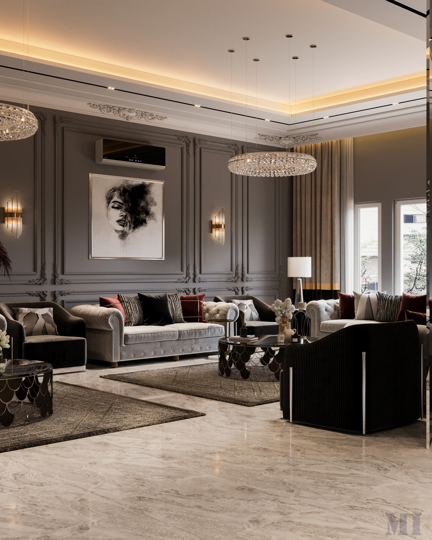 豪华黑暗别墅丨Mohamad İssa-7