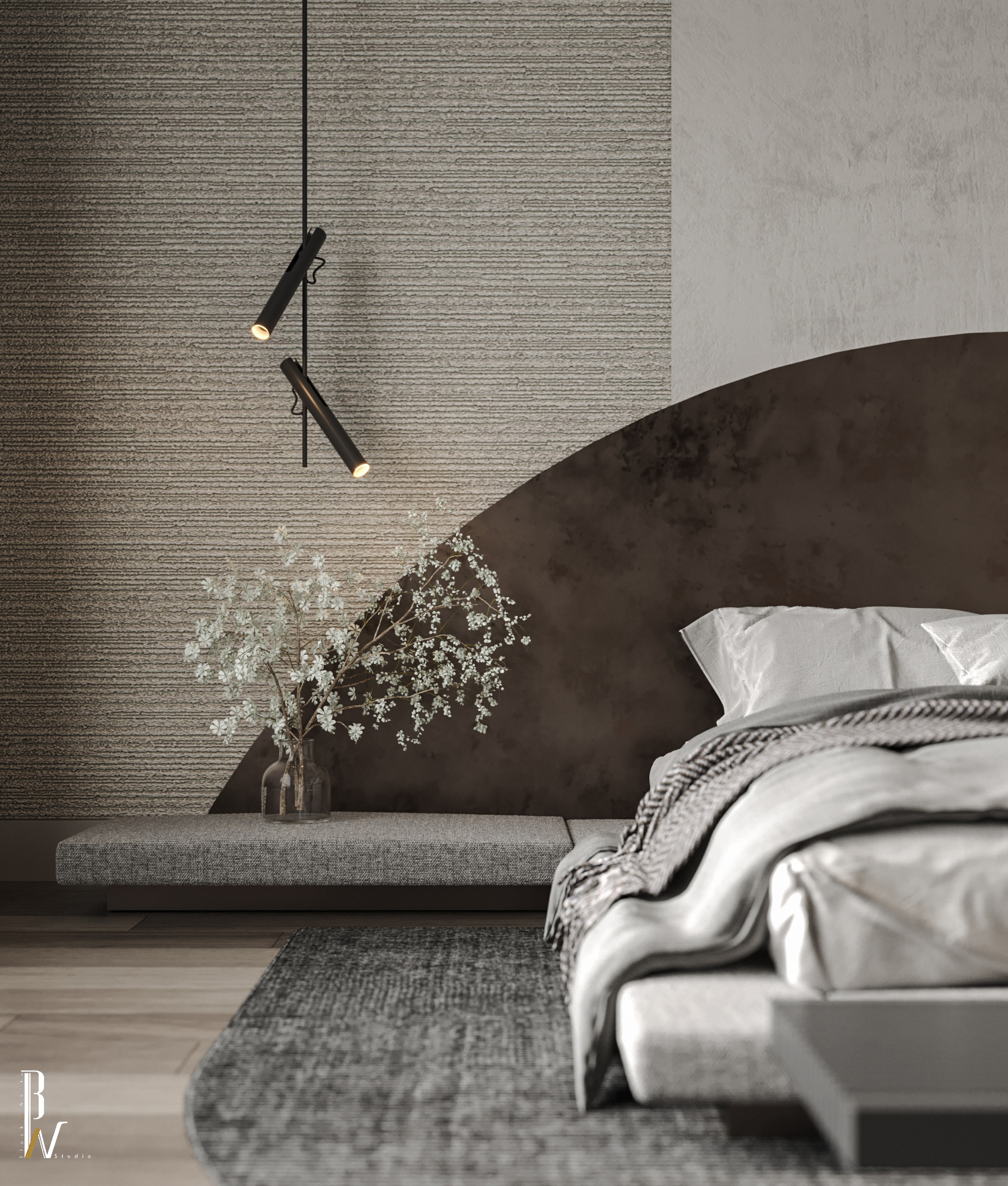 卧室设计丨Black N White-16