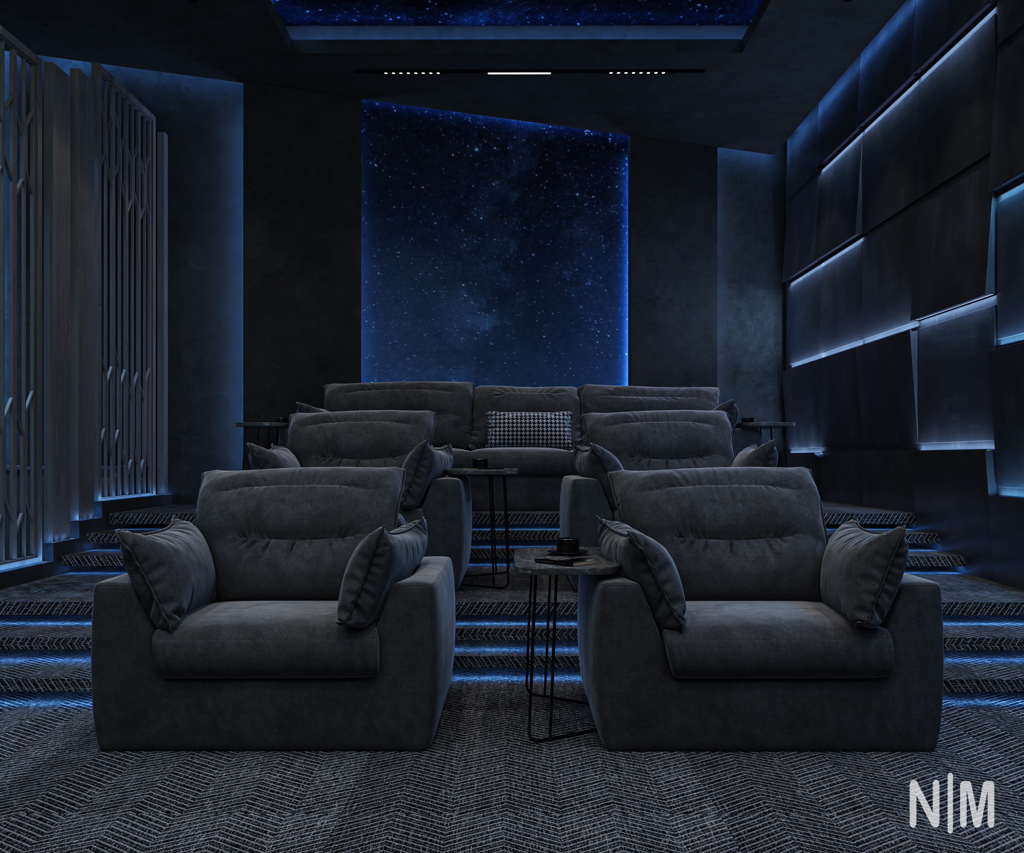 现代电影院房间设计丨沙特阿拉伯-4