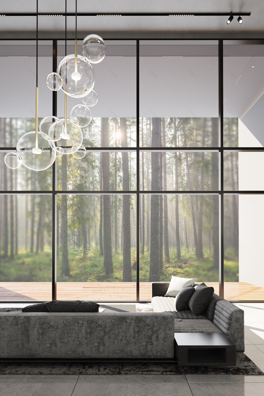 黑色版房屋室内装饰丨Golub Architects-7