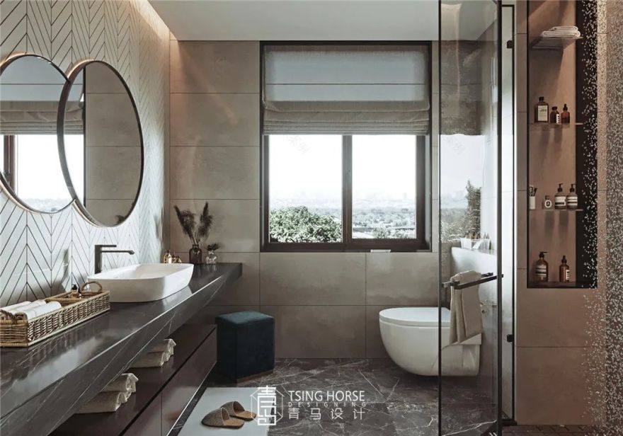 意式轻奢,香榭御澄的温馨情感归属地丨青马别墅空间设计-49