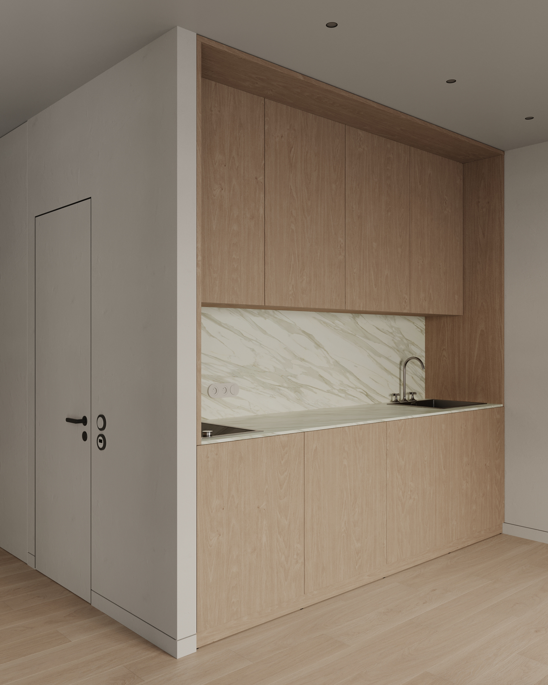 原木与白 打造舒适温暖的住宅-5