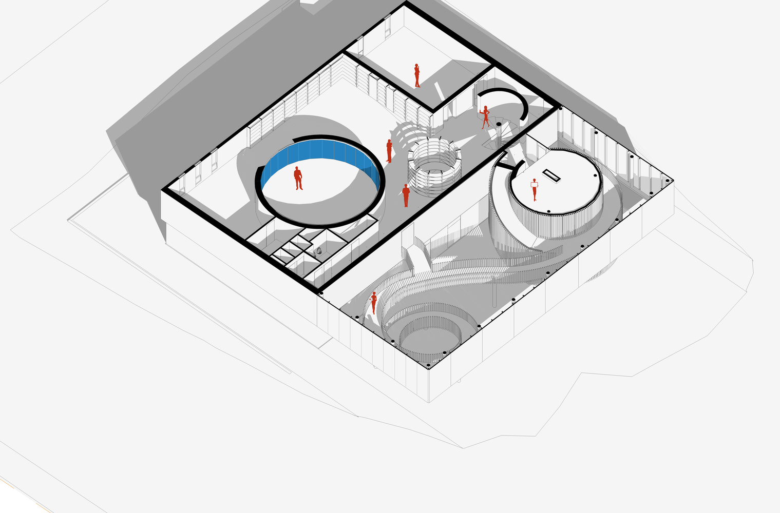 格鲁吉亚第比利斯公园中的蓝庭多媒体图书馆-63