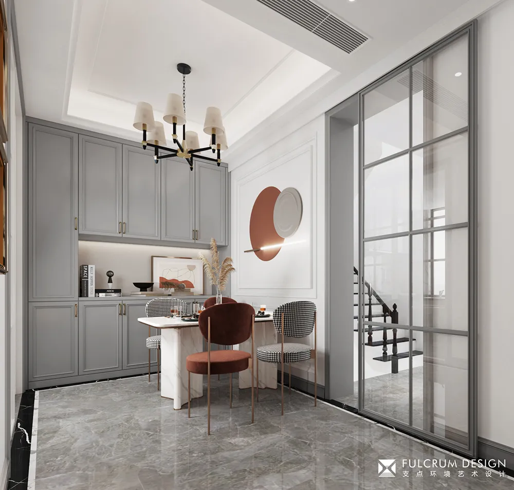 现代简约与美式风情的家居设计丨支点环境艺术设计-87