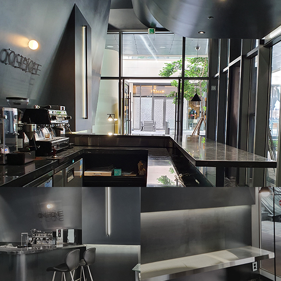 十平米咖啡厅，照明点亮黑色调的神秘空间-1