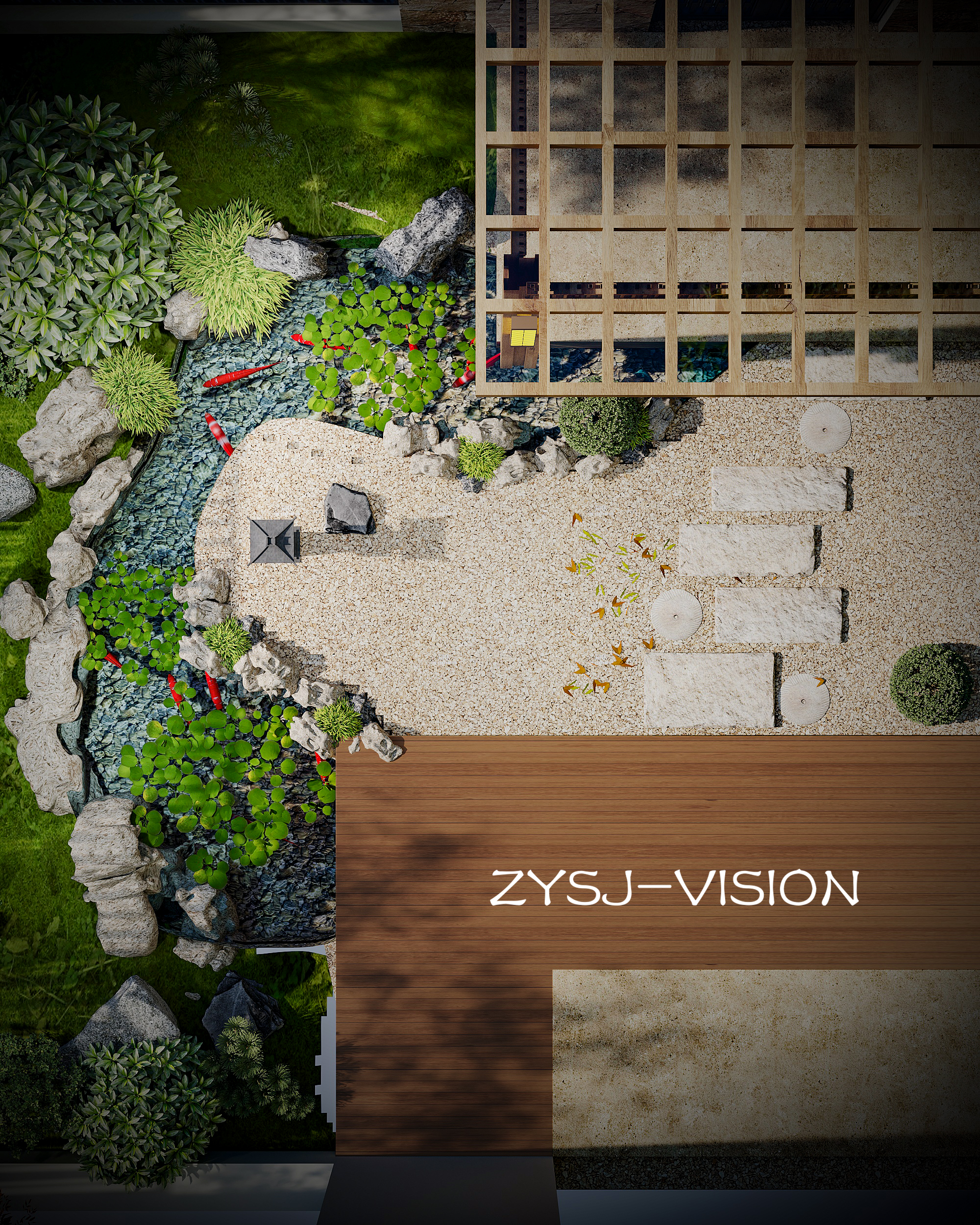 新中式禅意庭院-14
