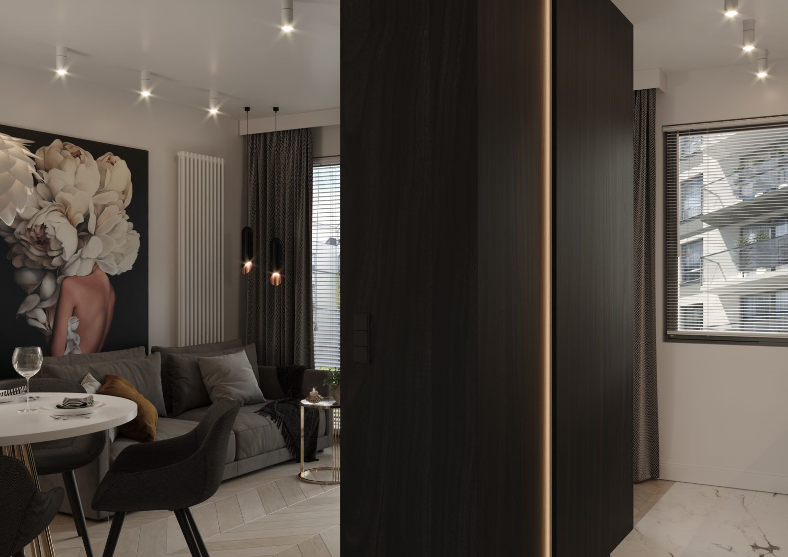 black and white  室内布置丨波兰华沙丨Katarzyna Piotrowska-14