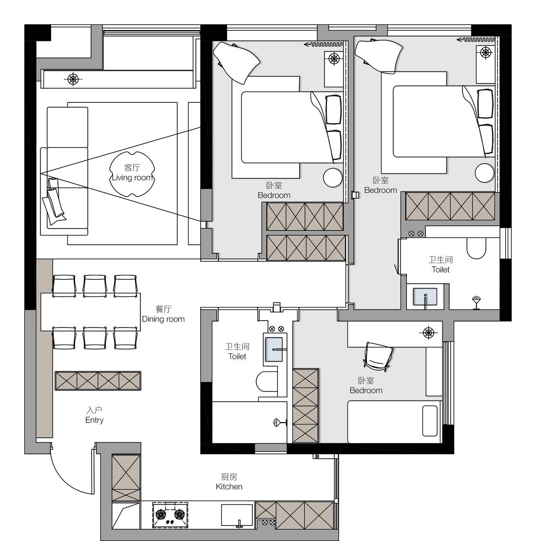 光影构建的生活仪式感 · 平层丨中国成都丨时光悠然设计-5