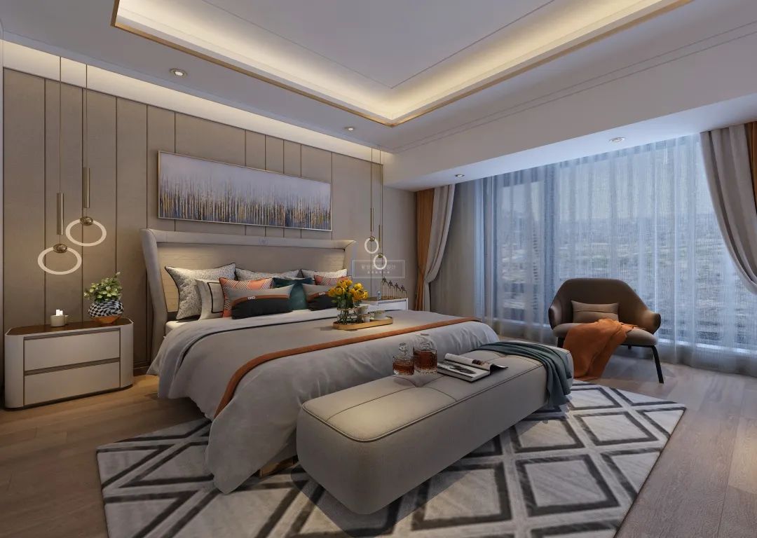 华润中央公园现代轻奢雅居丨紫苹果装饰集团-38