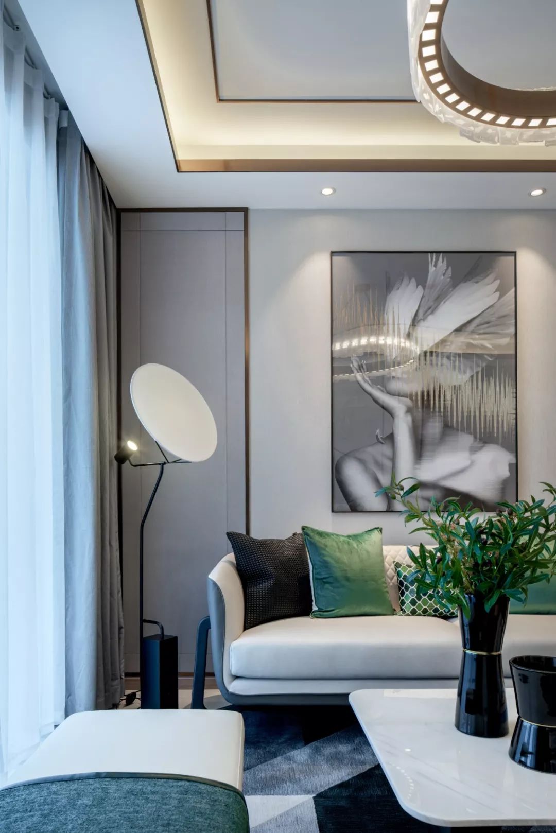 岛城绿如蓝——派尚设计青岛卓越·维港样板房-37