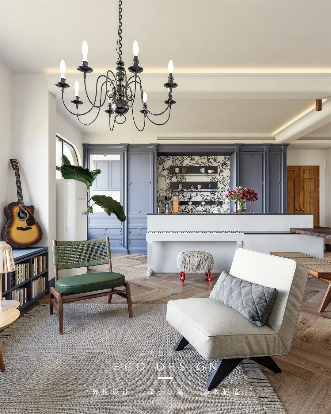 复古南洋风海边度假艺术空间设计丨中国西安丨泽一软装-57