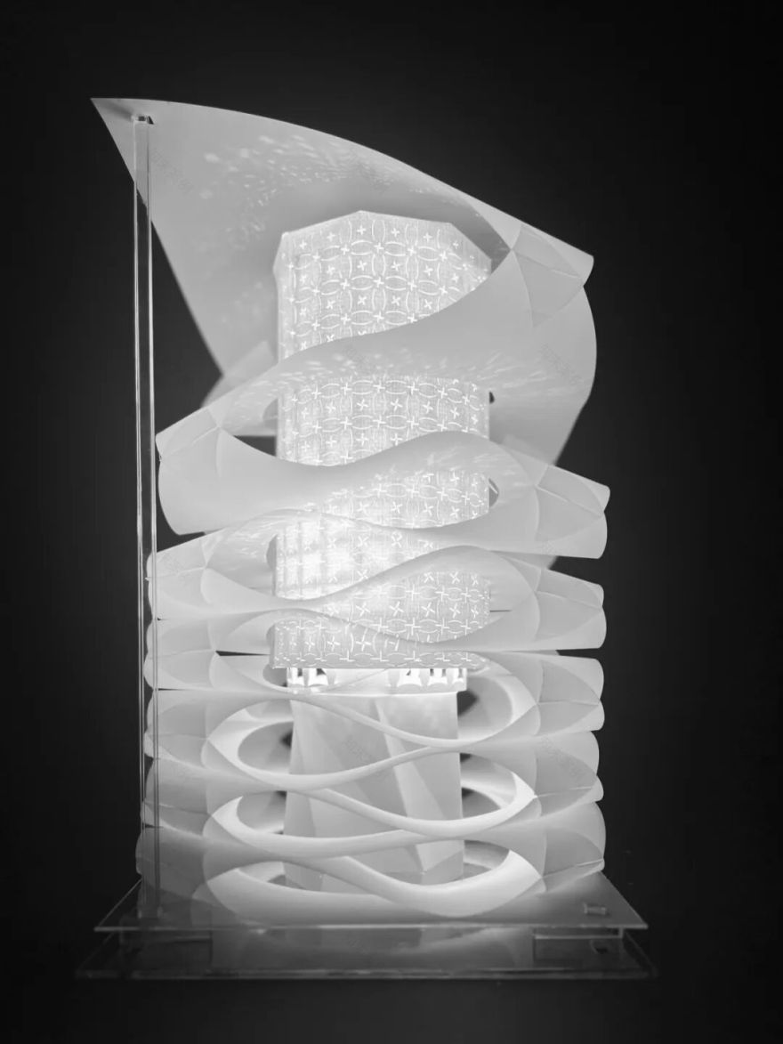 康奈尔建筑学长的装置设计?激光切割+镂空处理+线刻建筑空间内玩转光影交互!巧用海兔运动的转译为建筑纹理-118