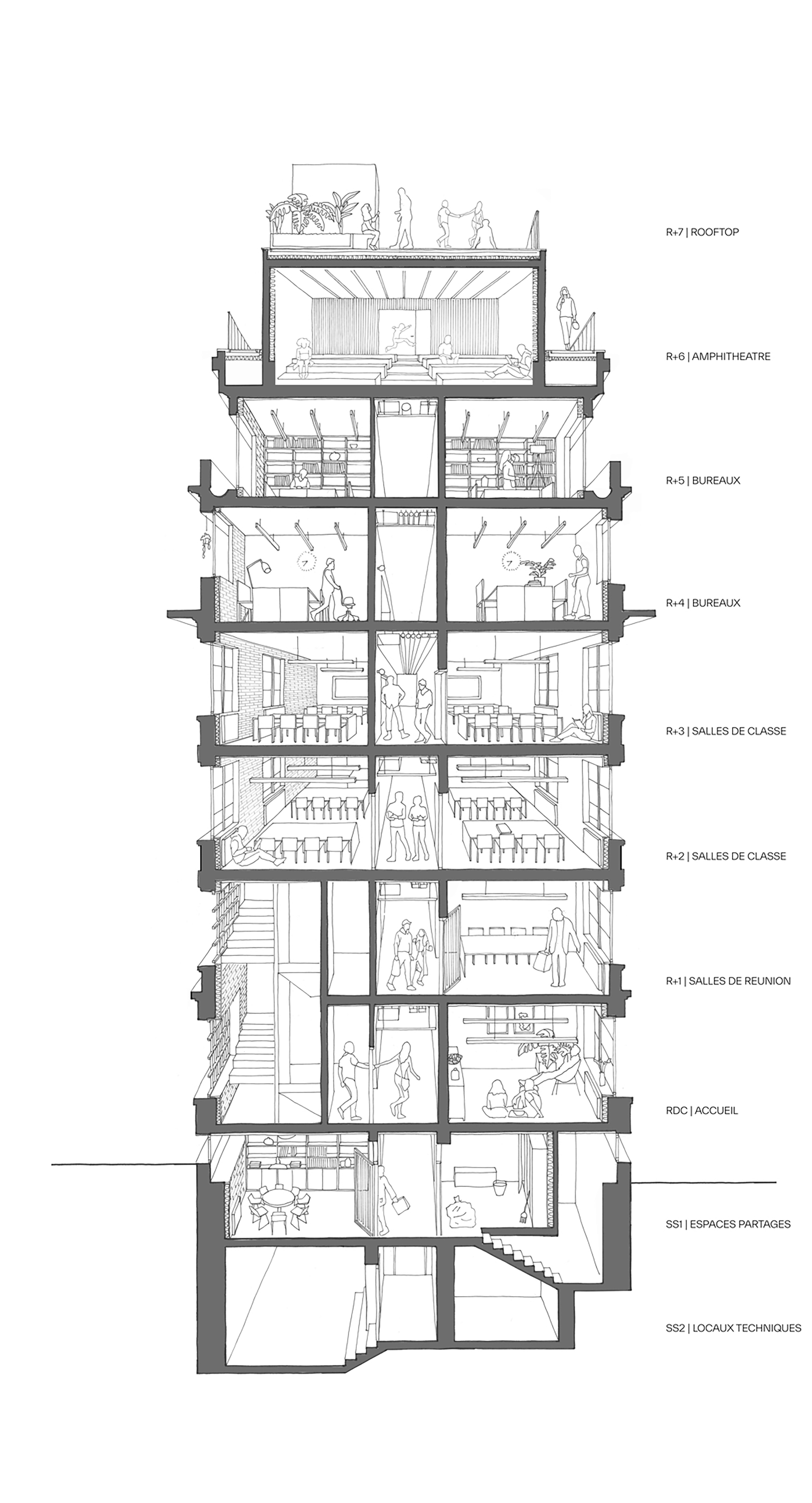 拉罗高等商学院丨法国巴黎丨SAME architectes-21