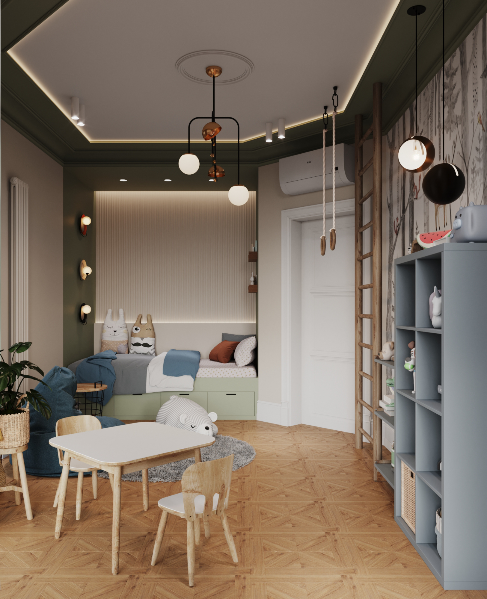 90平米海滨三居室公寓设计项目丨俄罗斯加里宁格勒丨娜塔莉亚·兹马钦斯卡娅工作室-67