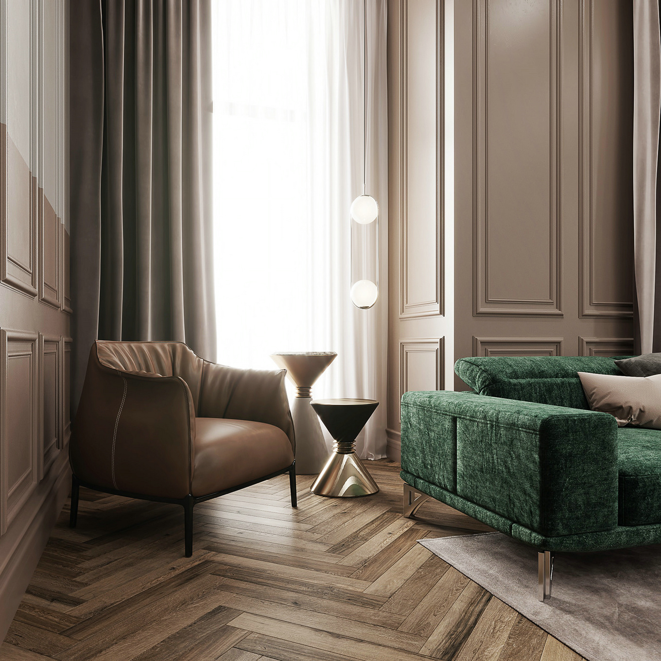 轻奢质感，打造成熟与娇嫩共存的室内空间-4