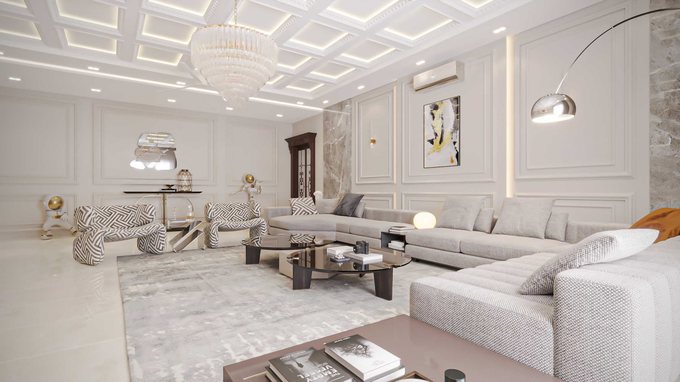 古典电视休息室丨PakistanLahore丨Team Axis Interior-7