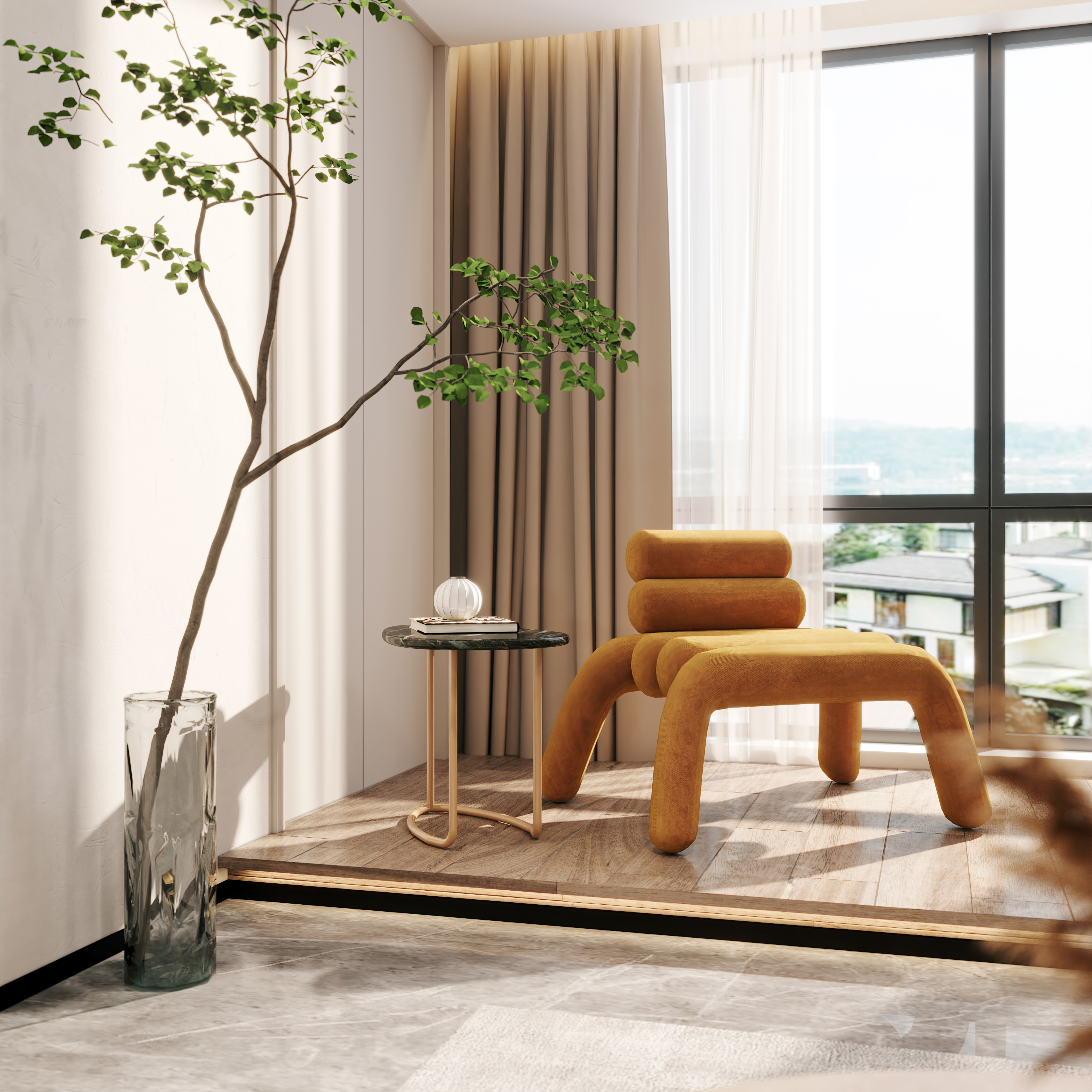 杭州现代简约低奢空间设计-7