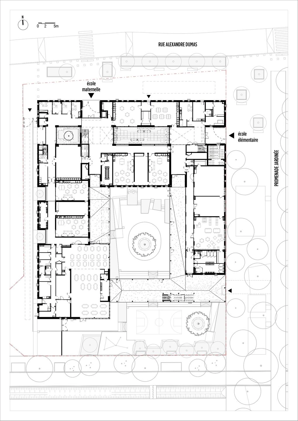 凯瑟琳·约翰逊学校丨法国丨rue royale architectes-78