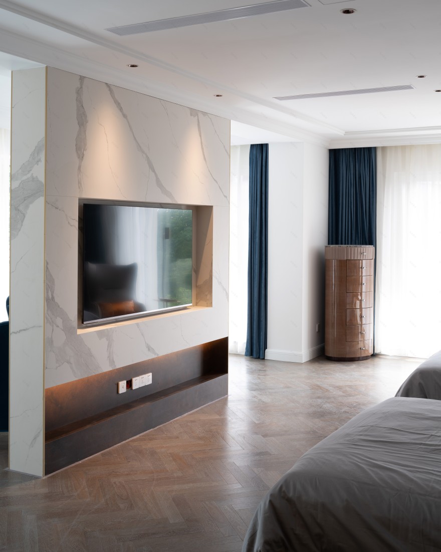 成都初一别墅设计 | 依山而建,巧妙布局,打造优雅现代空间-29