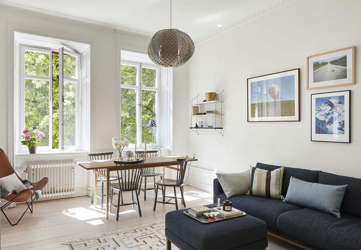 自然光打造舒适瑞典小公寓-4