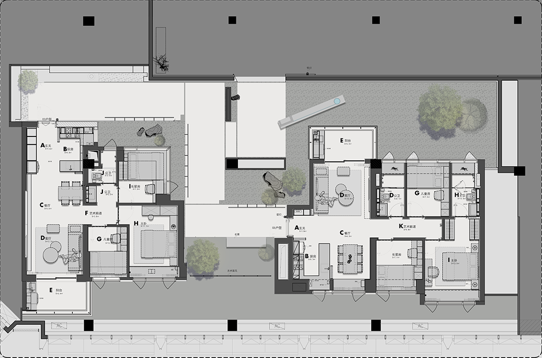 卓越·和奕府丨中国深圳丨诗意空间设计-167