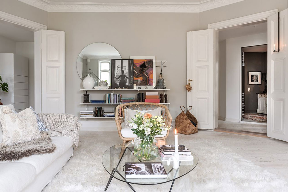 赫尔辛堡宽敞明亮公寓的温馨设计-7