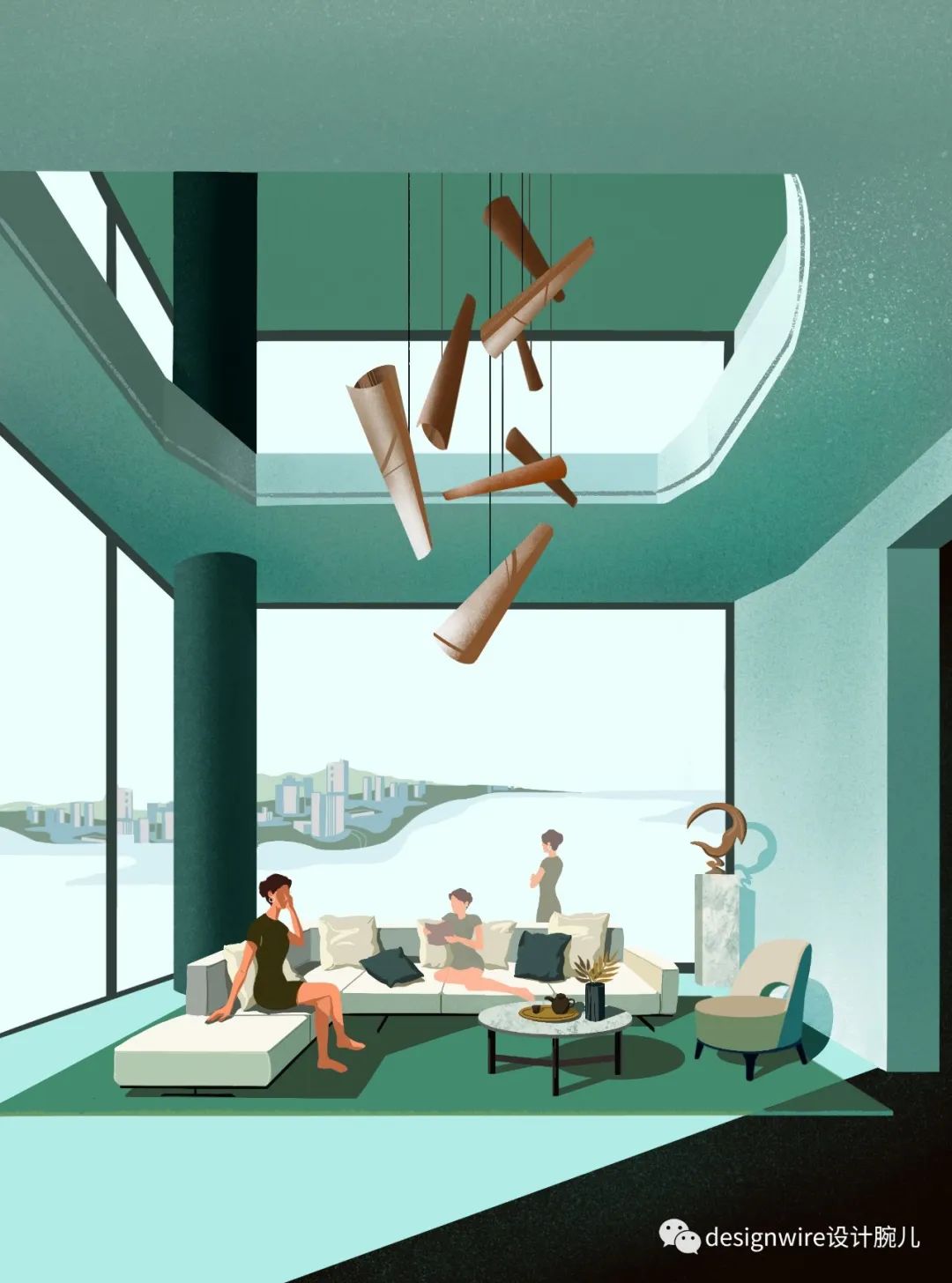 纽约施坦威大厦顶层豪宅，艺术与景观的完美融合-170