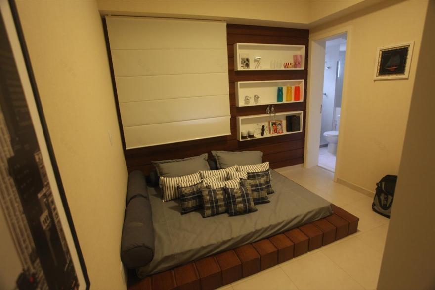 巴西海滩公寓,木质与镜面玻璃的优雅结合-13