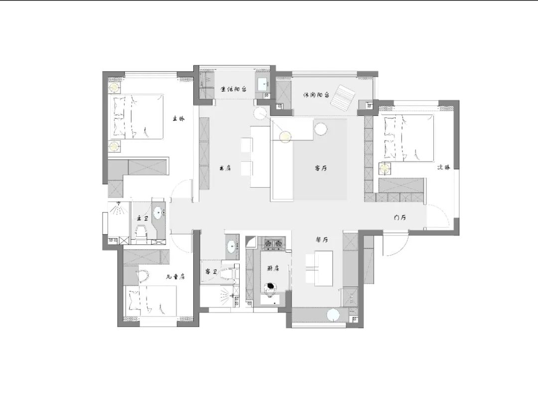 自在小屿 · 温馨亲子住宅设计丨中国西安丨西野空间设计-70