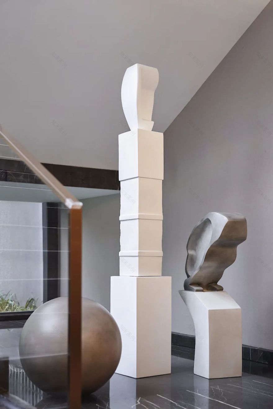 昆明天誉城售楼处与样板房 | 现代简约与爱马仕橙的碰撞-40