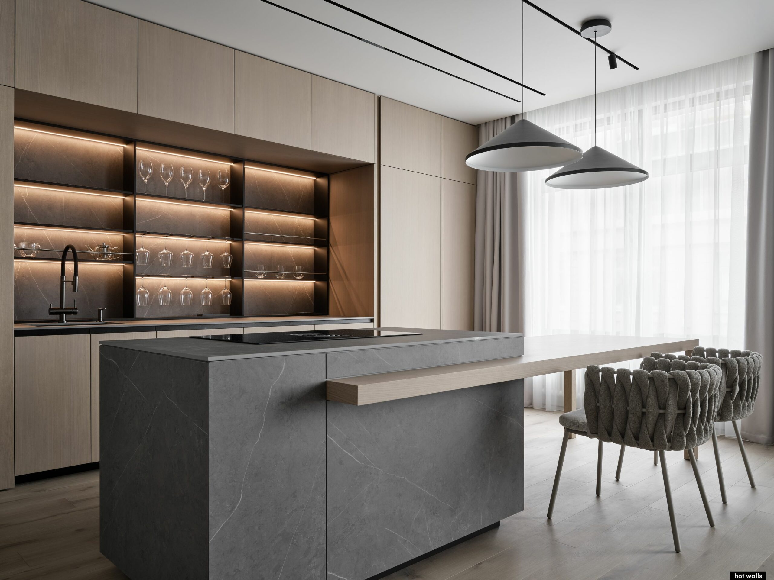 100平米大地色系公寓 | hotwalls作品-13