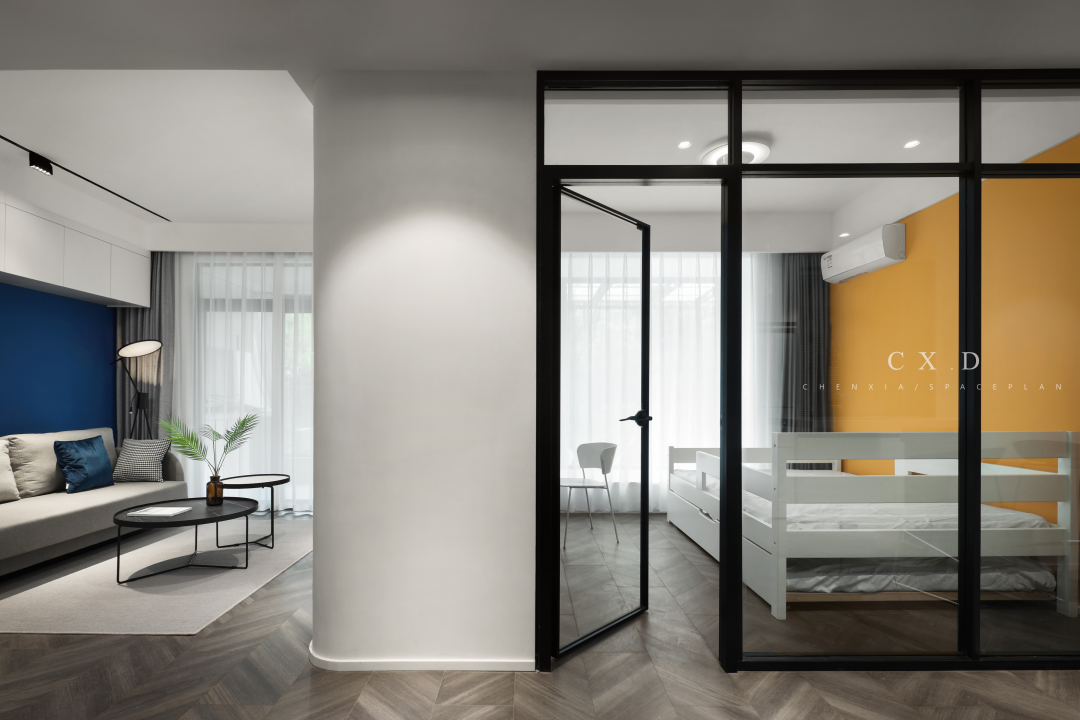 谱色辰夏作品 | 淮安 86 平米学区房打造活泼沉稳的秘密花园-10