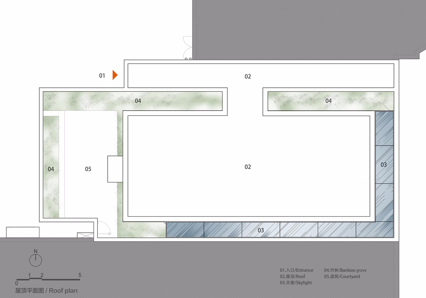 “闹中取静”——购物大厦上建立起竹林环绕的私人会所-45