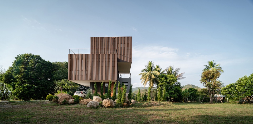 泰国 MHS 住宅,雕塑般的混凝土山居-10