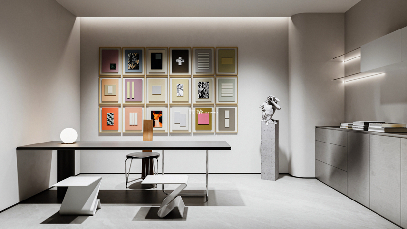 兰博基尼岩板展厅渲染-14