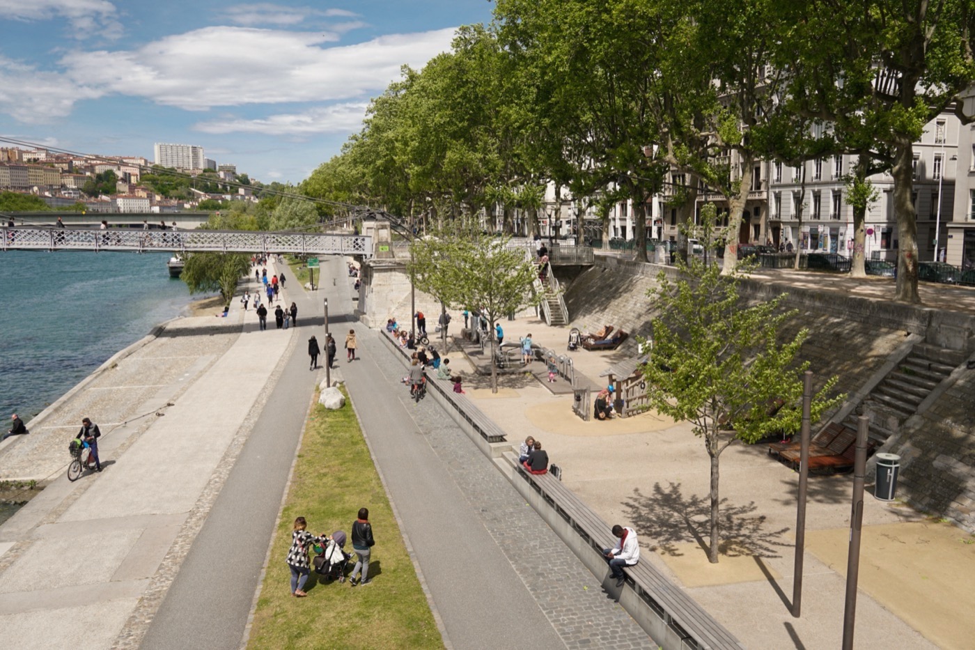 里昂罗讷河畔景观设计-10