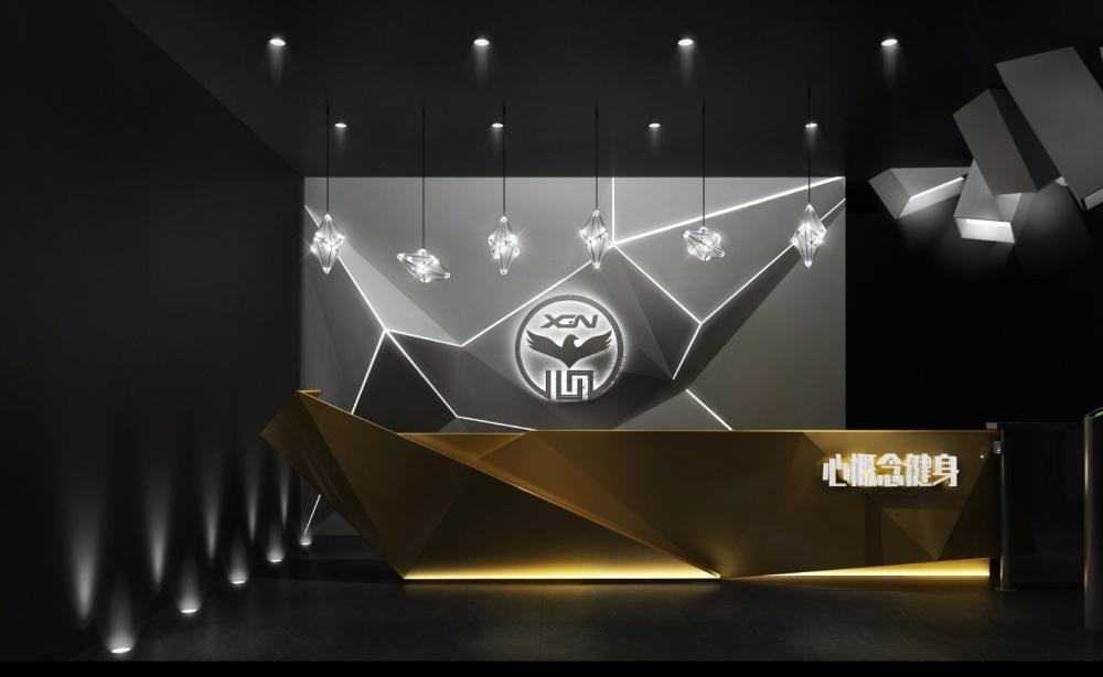 
超现代几何美学时尚风健身房 -0