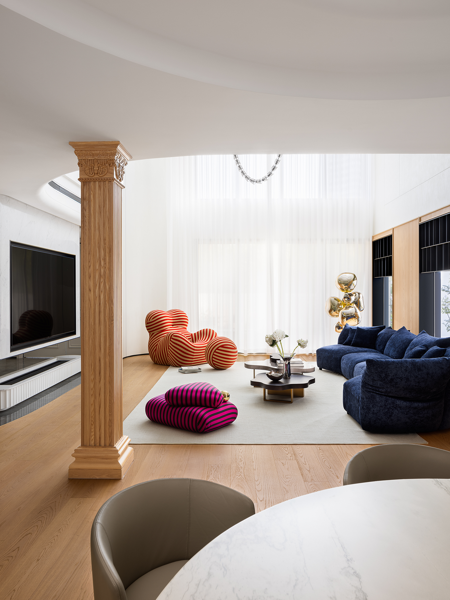 庭院环绕的缤纷宅邸丨中国珠海丨珠海本森空间设计-6