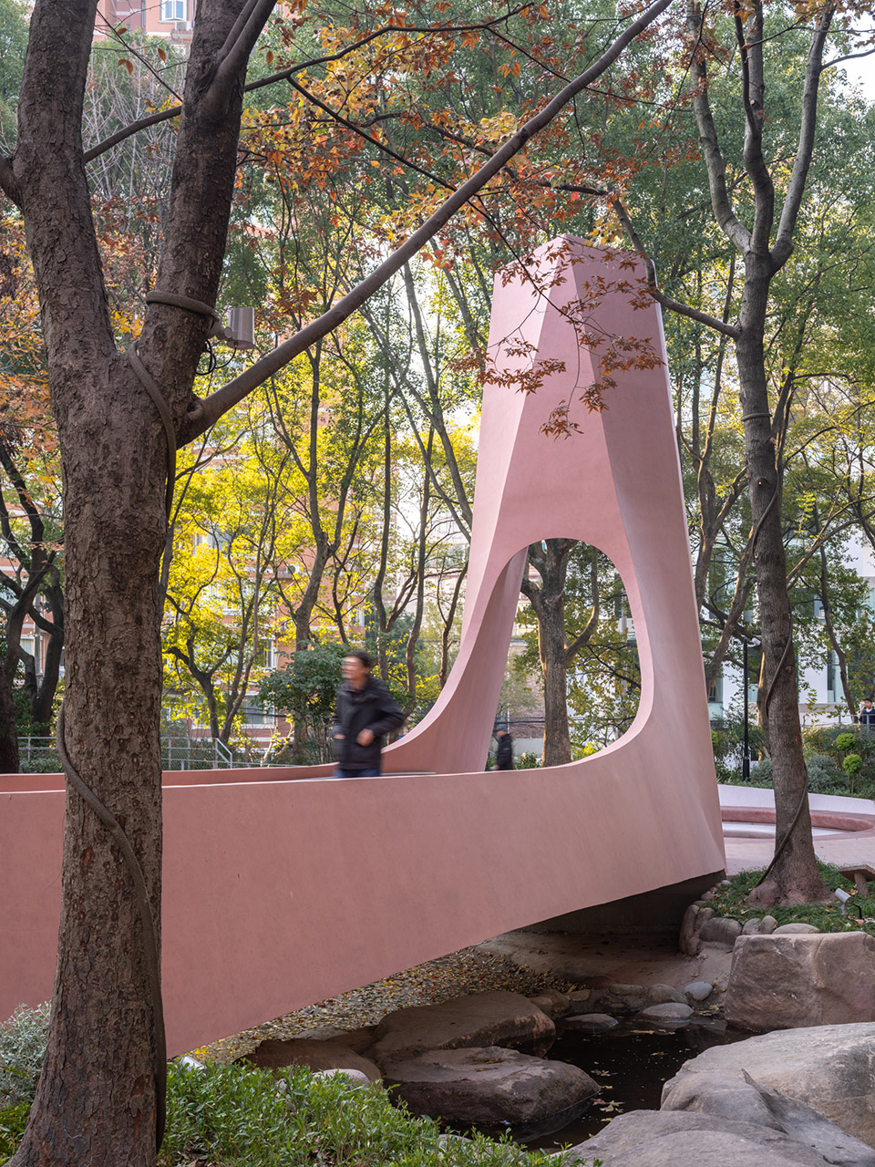 上海华山绿地步行桥（囍桥）丨中国上海丨HCCH合尘建筑-83