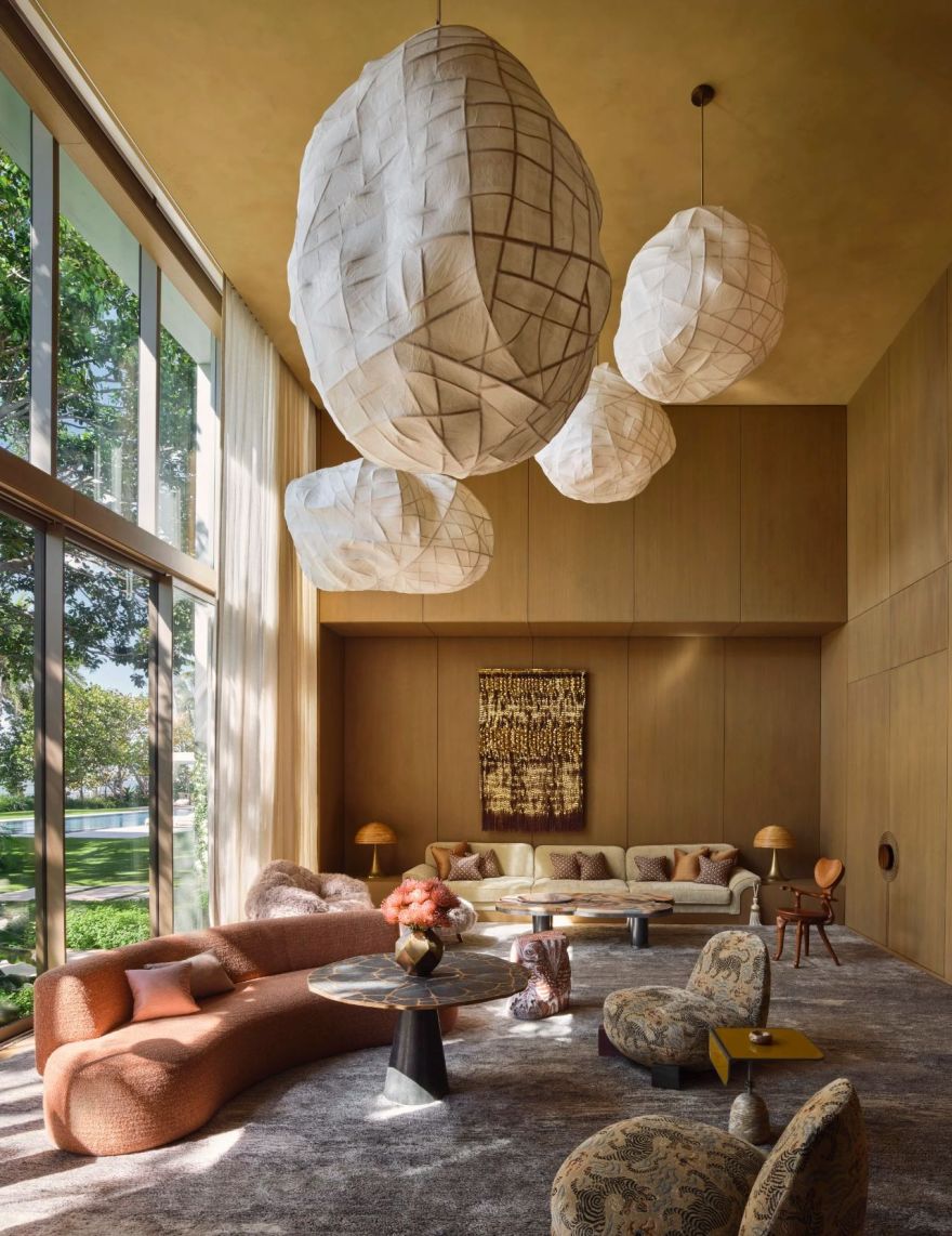 迈阿密海岸线2000㎡的禅意艺术私宅丨美国迈阿密丨Kelly Behun Studio-16