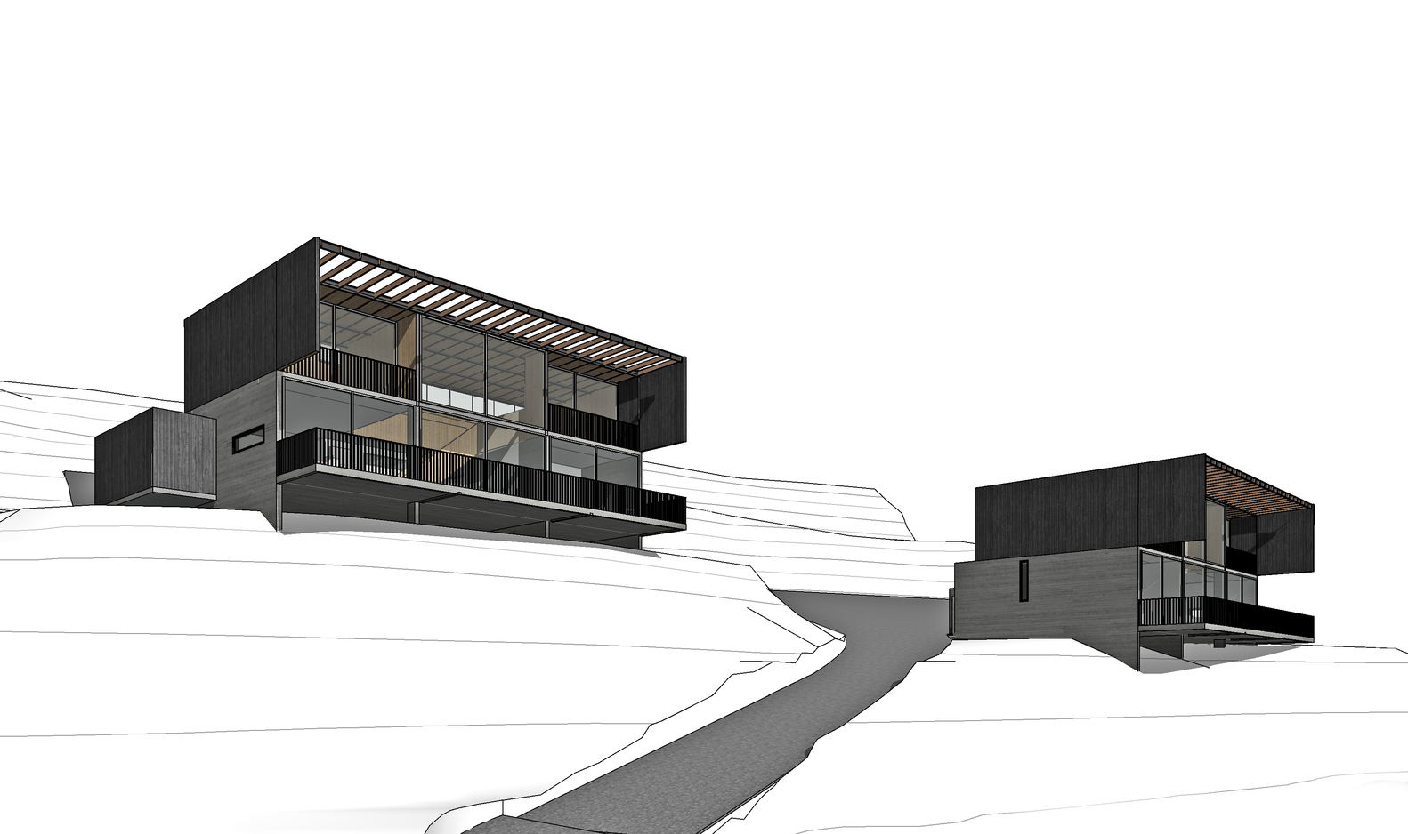 智利山脉中的地中海式增量住宅-32